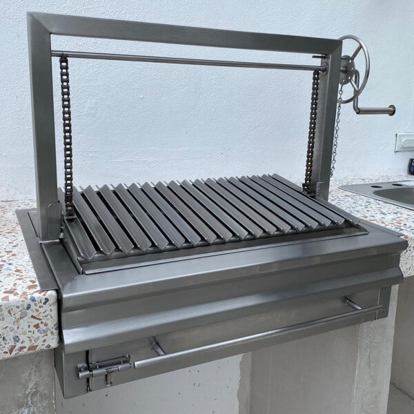 Standard Argentinian Style Stainless Steel Grill 24"